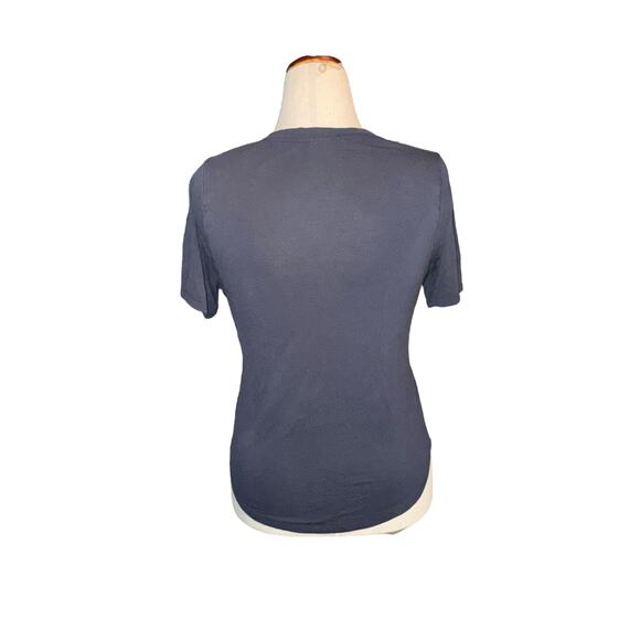 A new day blue jersey V neck shirt size Small - Picture 4 of 5